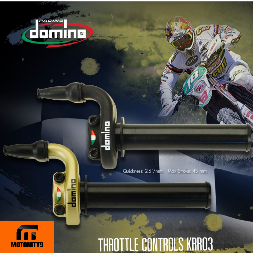 ประกับแฮนด์  ประกับคันเร่ง DOMINO racing KRR03 สองสายคันเร่ง