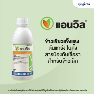 แอนวิล 1 ลิตร (เฮกซะโคนาโซล) ป้องกันเชื้อรา กาบใบแห้ง ใบขีด สีน้ำตาล ราแป้ง มะม่วง ช่อดอกแห้ง ข้าว