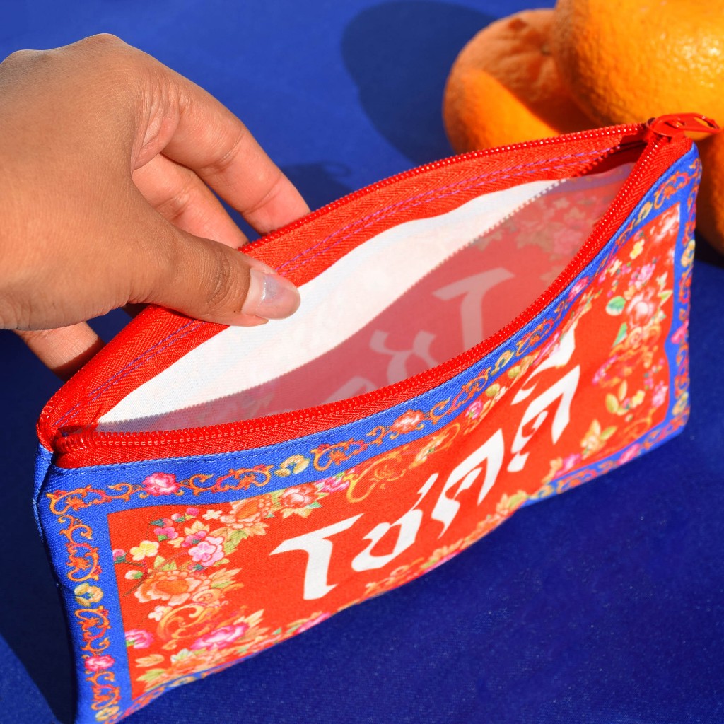 INTHAI กระเป๋าใส่เงิน อั่งเปา ขนาด 5x9 นิ้ว ใส่ธนบัตร ตรุษจีน กระเป๋าคำมงคล โชคดี เศรษฐี ร่ำรวย ของขวัญมงคล - รูปที่ 4