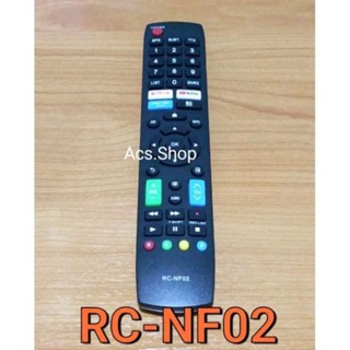🛒พร้อมส่ง🛒 รีโมททีวี รหัส RC-NF02 ใช้กับทีวีรุ่น 43HD534AN /…