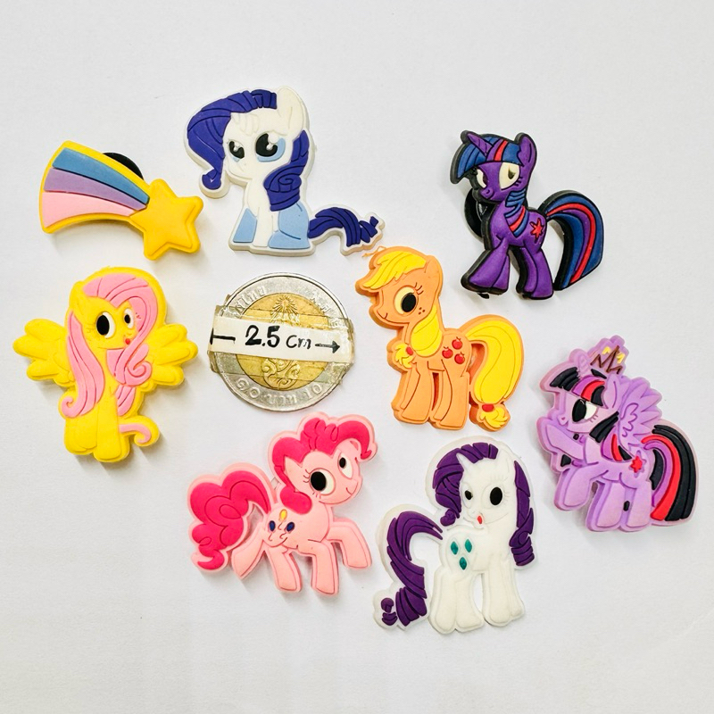 JBCT  👠🌈🌺 ตัวติดรองเท้ามีรู ชุด ม้าน้อยโพนี 🌈👠✨🎊 ShoeCharm “  my little pony “