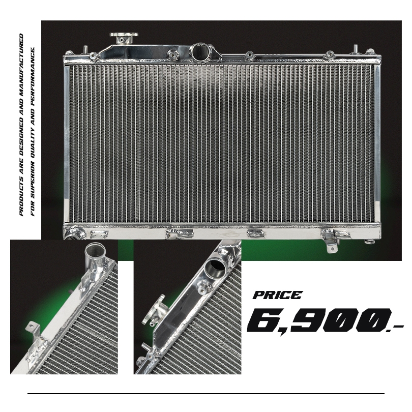 BILLION 2-ROW FULL ALUMINUM RADIATOR COMPATIBLE WITH SUBARU FORESTER SJ 15 (MT/AT) #หม้อน้ำBILLION