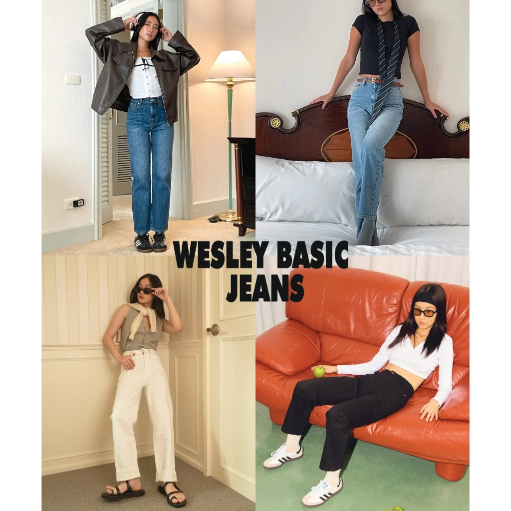 TGDA.CO - กางเกงยีนส์ Body Girl รุ่น Wesley Basic Jeans (พร้อมส่ง)