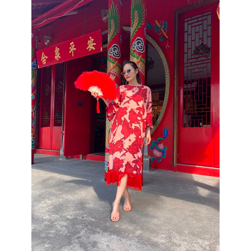 🧧🧧CNY collection 🧧🧧  ใครไม่ชอบชุดคอจีนทางร้านจัดคอกลมมาให้แล้วค่า สวยเฉียบไม่แพ้ทรงคอจีนเลยน้า