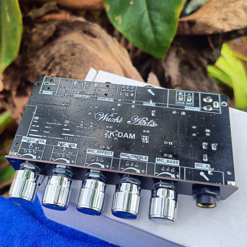 ZK-DAM H1คาราโอเกะไมโครโฟน,คาราโอเกะพร้อมบลูทูธ DC8-36V รองรับการถอดรหัส USB MP3จับคู่ TWS,WAV, FLAC, APE