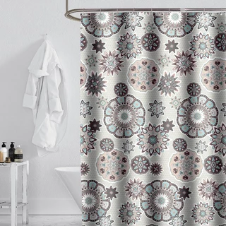 Bathroom curtain ม่านหนา พรมห้องน้ำ กันน้ำ กันแอบมอง 2ม.x2ม มีหลากหลายรูปแบบ