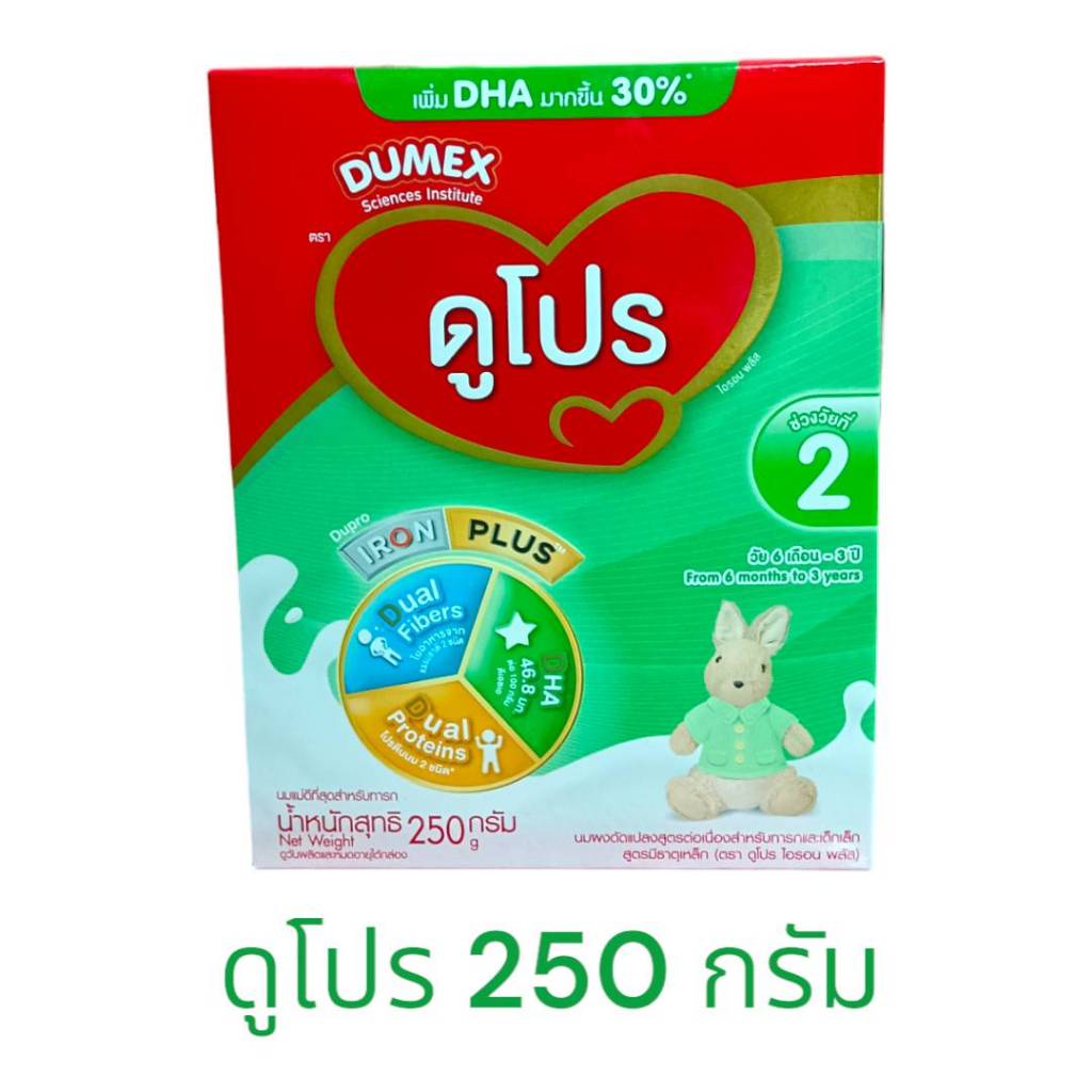 Dumex Dupro ดูเมกซ์ ดูโปร สูตร 2 นมผงสำหรับเด็กวัย 6เดือน รูปที่ 2