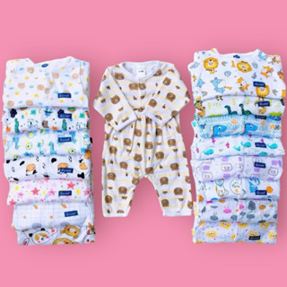 *เซ็ท3ชุด* ชุดนอนแขนยาวขายาว แรกเกิด-9เดือนและ1,2,3ขวบ ชุดนอ…