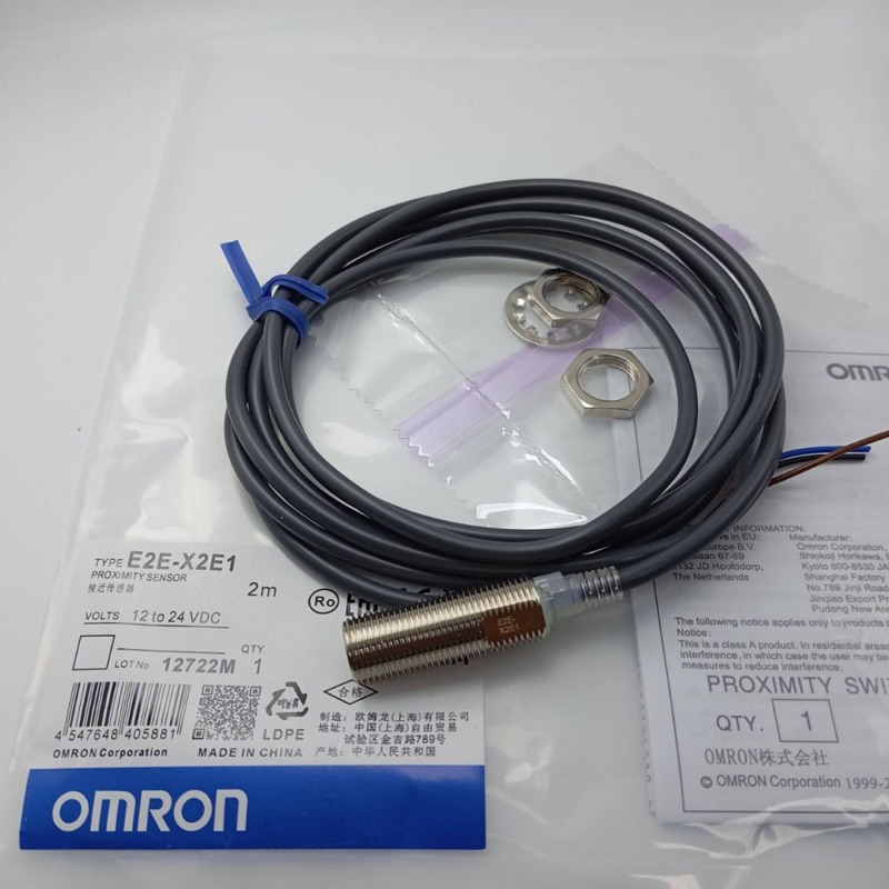 E2E-X2E1 ระยะจับ 2ทท จับโลหะหัว12mm 3สายNPN NO 12V-24V ออกบิลเงินสดได้