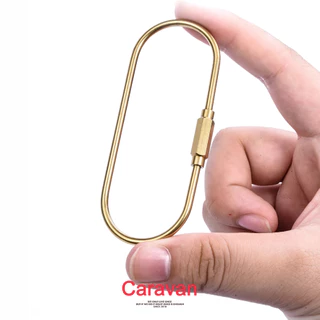 Caravan Crew Keychain 9cm brass material พวงกุญแจ วัสดุทองเหลือง