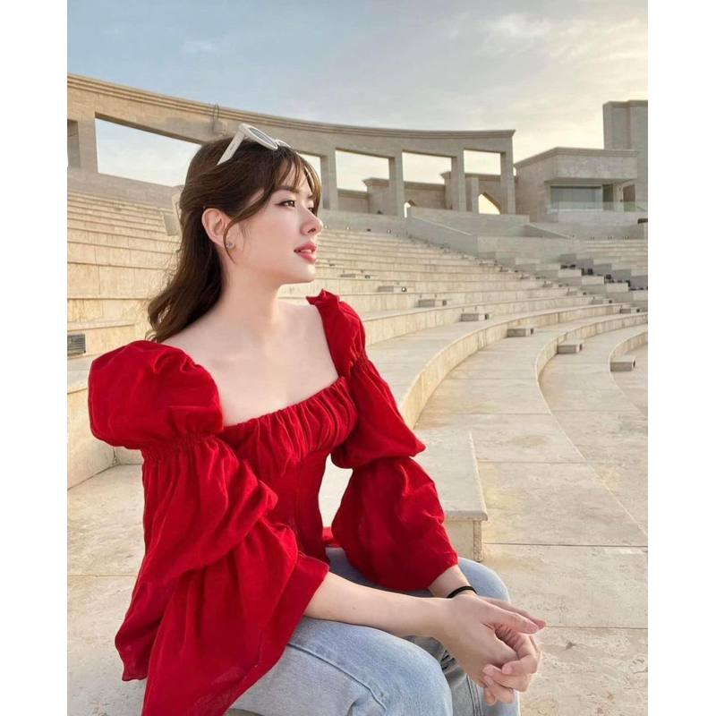 SALE Mika เสื้อแขนยาว สไตล์ญาญ่า แต่งบอดี้สูททรงสวยสุดๆ รูปที่ 3