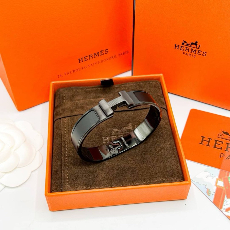 Hermès Clic Clac so black Size 17/20 อุปกรณ์ตามรูป อุปกรณ์งานดีสุด กล่องใหญ่แบบของแท้เลย