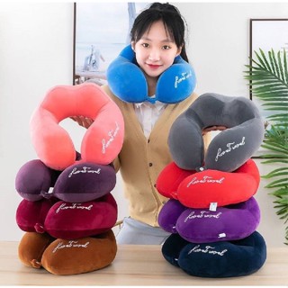 หมอนรองคอแบบพกพา ดีไซน์ทรงตัว U คงรับเข้ารูปคอ นุ่ม หลับสบาย…