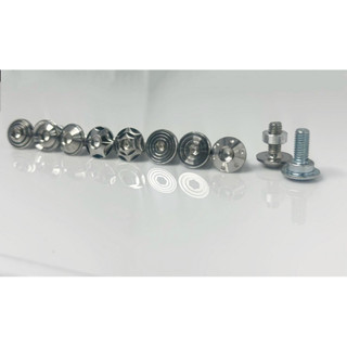 น็อต  M6 หรือ เบอร์ 10(แบบน็อตศูนย์) มีบูท เป็นบูทแยก ใส่บูท…