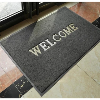 Welcom พรมเช็ดเท้าดักฝุ่น ขนาด40*60cm,50*70cm,60*90cmขนาดจัมโบ้ ผลิตจากเส้นใยไวนิล สามารถใช้ทั่งในบ้าน หรือ สถานที่ต่างๆ