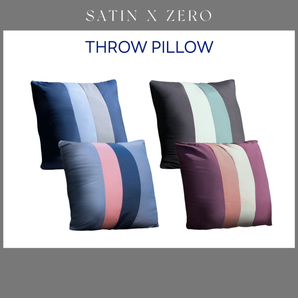 SATIN X ZERO หมอนอิง 16 นิ้ว ตกแต่งบ้าน ใช้ได้ทุกที่ บรรจุใยสังเคราะห์เกรดA หนานุ่มพิเศษ