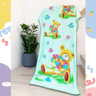 ผ้าเช็ดตัวนาโน รุ่นสีหวาน ขนาด 60x120cm.(1/3ผืน) เนื้อผ้านุ่ม ไม่เป็นขุย แห้งเร็ว เหมาะสำหรับเด็ก