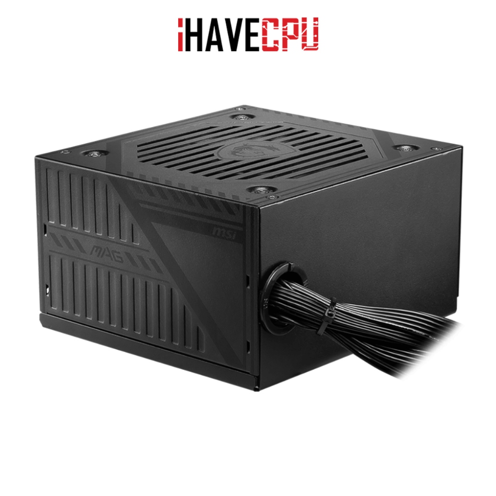 iHAVECPU PSU (อุปกรณ์จ่ายไฟ) MSI MAG A600DN 600W BULK (80+WHITE)