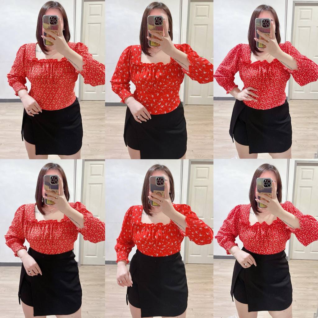 #ผ10 เสื้อผูกหลังลายดอก//อก38-44“