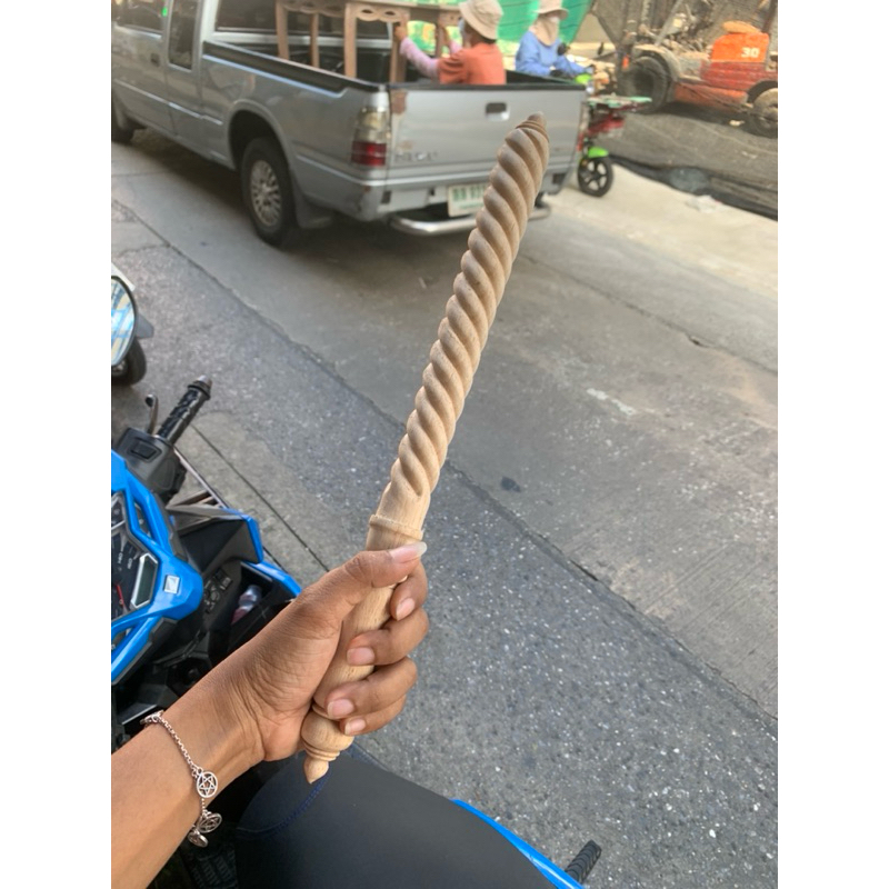 กระบองไม้ ท้าวเวส บูชาท้าวเวส กระบองยักษ์ ยางพารา16“