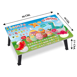 โต๊ะพับญี่ปุ่น ลายกขค/abc (คละลาย) ที่เขียนหนังสือ ก.ไก่&Abc ขนาด 40x60cm. (16”x24”) โต๊ะเด็กเล็ก