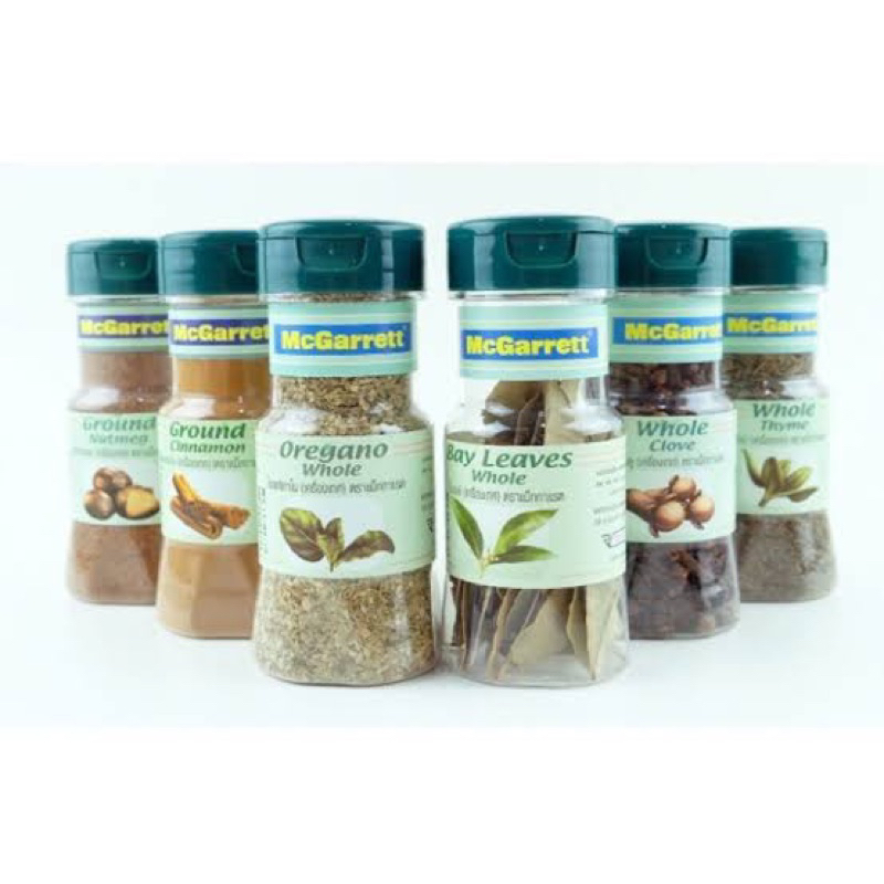 mccormick เครื่องเทศ พาสลีย์ ออริกาโน่ โรสแมรี่ ทาม ใบเบย์ ปาปริกา อบเชยป่น ลูกจันทร์ป่น fl