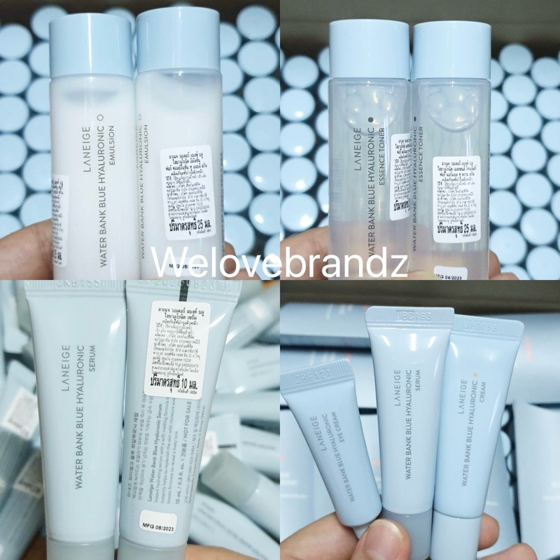แท้,เติมน้ำให้ผิว Laneige Water bank blue hyaluronic รวมทุกตัว cleansing,toner,serum,cream,cleansing oil