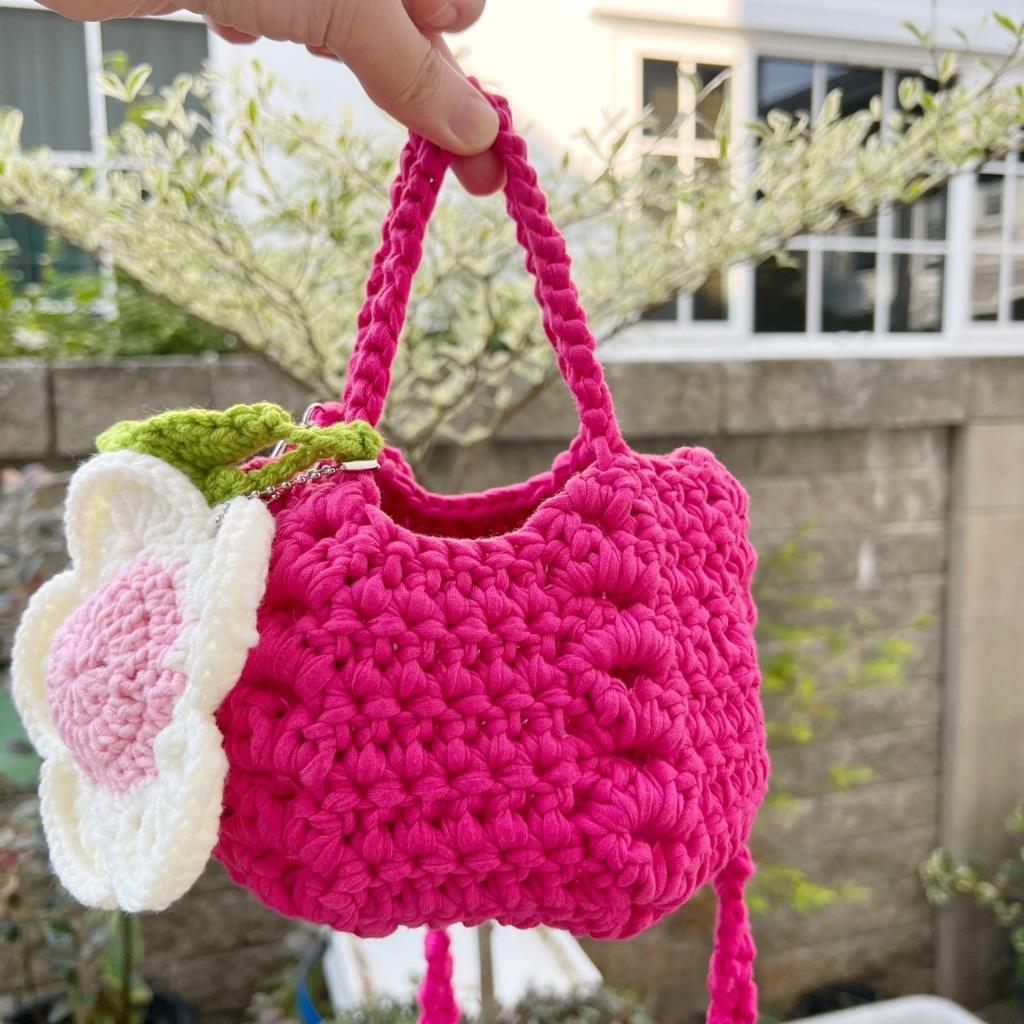 กระเป๋าถักโครเชท์ crochet handmade