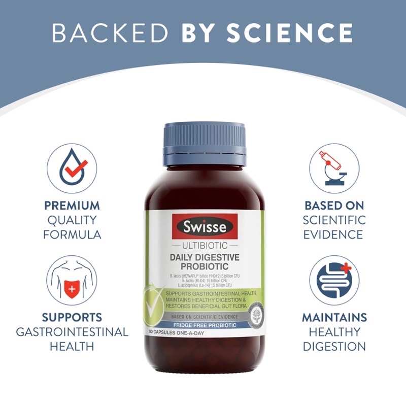 Swisse Daily Digestive Probiotic โปรไบโอติกส์ 30 เม็ด ดูแลระบบทางเดินอาหาร EXP05/2027 - รูปที่ 7