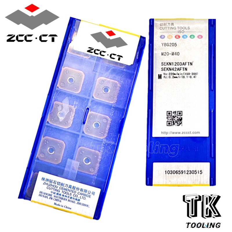 เม็ดมีด INSERTS SEKN1203AFTN YBG205 ZCC เม็ดปากหนัก