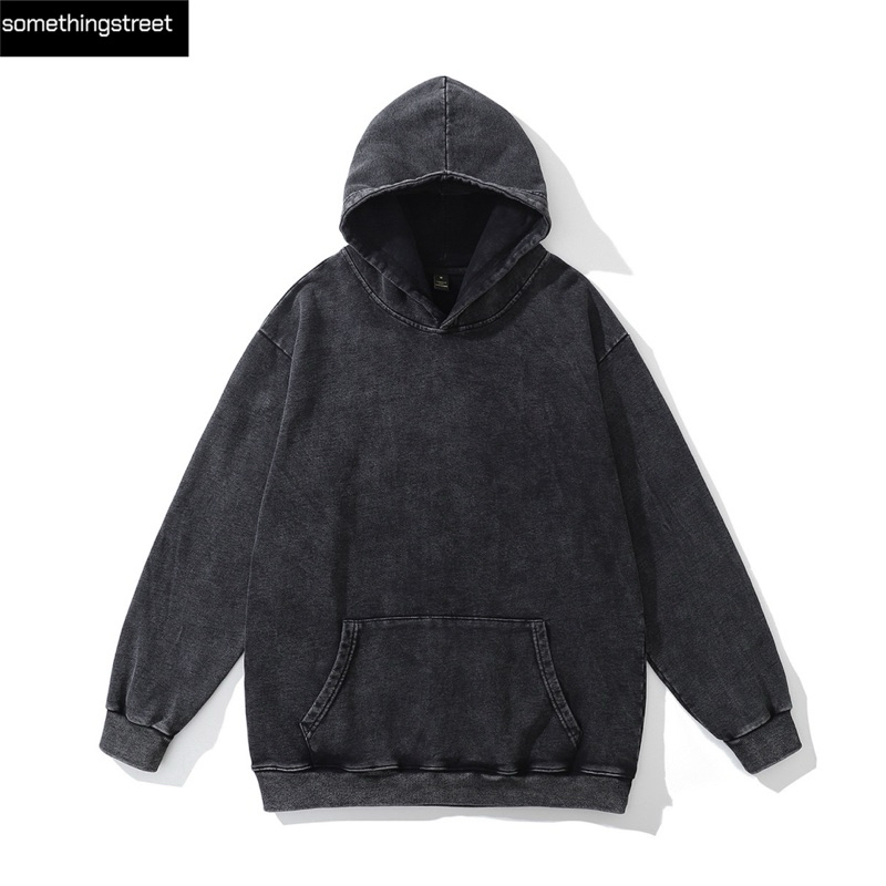 เสื้อกันหนาว black faded hoodie ฮู้ด