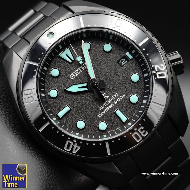 (มีเลขให้เลือก)นาฬิกาข้อมือ SEIKO Prospex The Black Series Diver's Limited Edition รุ่น SPB433J1,SPB433J,SPB433