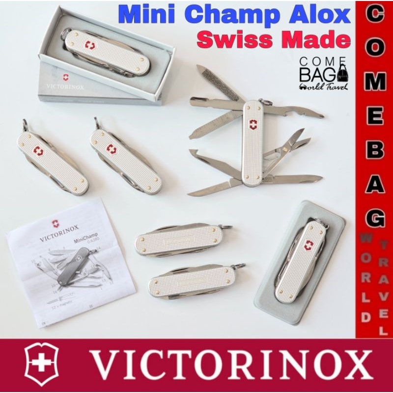 มีดพับ Victorinox Mini Champ Alox Swiss Made ของแท้  15 ฟังก์ชั่น