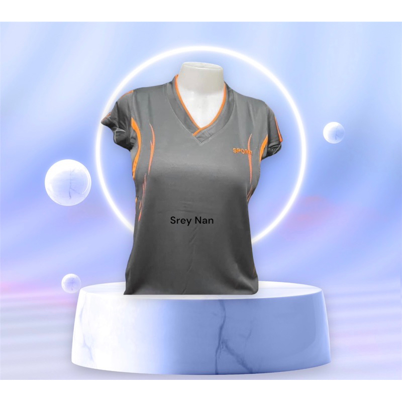 เสื้อกีฬาผู้หญิงเข้ารูป คอวี หลายของเสื้ออาจ จะแตกต่างกัน ผิ ในภาพนิดหน่อยแล้วแต่ละรอบของเขามา สินค้าพร้อมส่ง