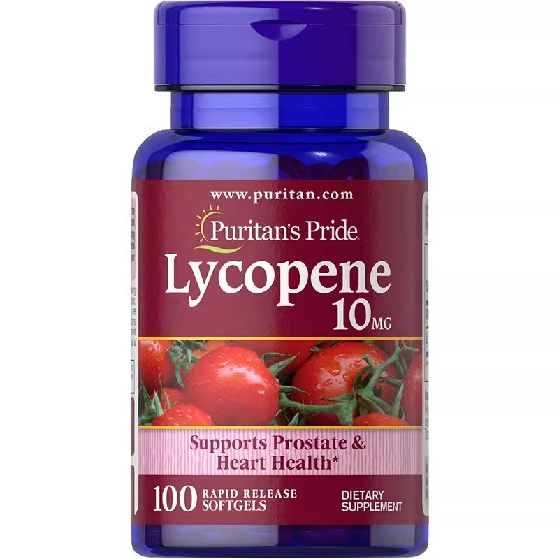 Puritans Pride Lycopene 10 mg 100 Softgels Male Pregnancy Prostate สหรัฐ ไลโคปีน สุขภาพต่อมลูกหมาก