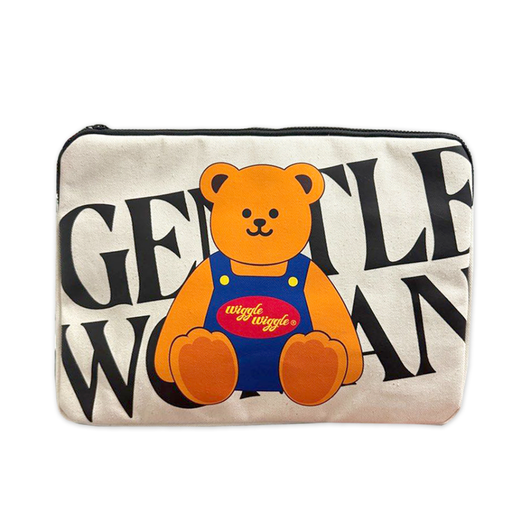 พร้อมส่ง กระเป๋า 𝗚𝗲𝗻𝘁𝗹𝗲 𝗪𝗼𝗺𝗮𝗻 สำหรับใส่ ipad Laptop Bag case 13 ลายหมี wiggle bear แฟชั่นใหม่