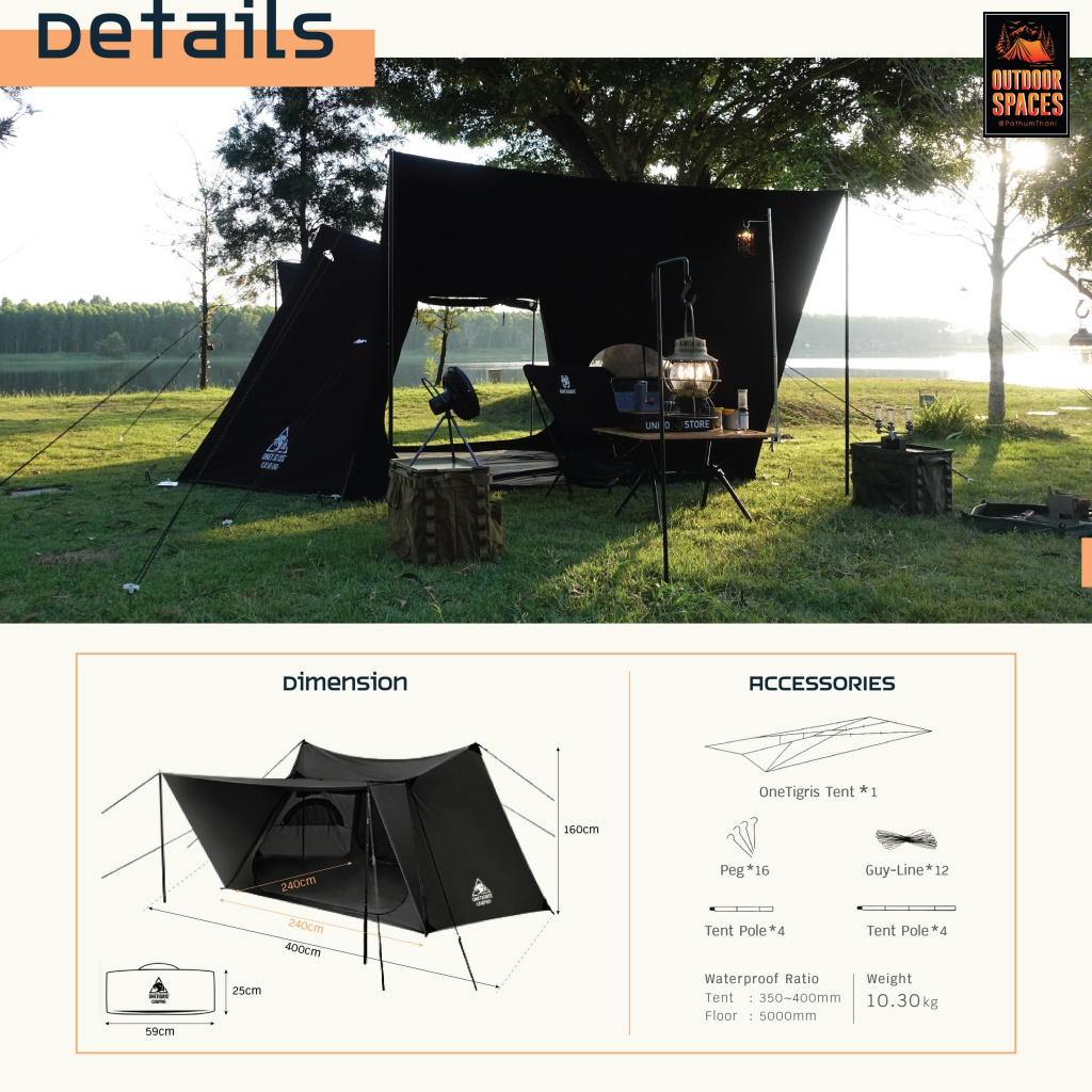 Onetigris T/C BlackTigris Solo Homestead Camping Tent