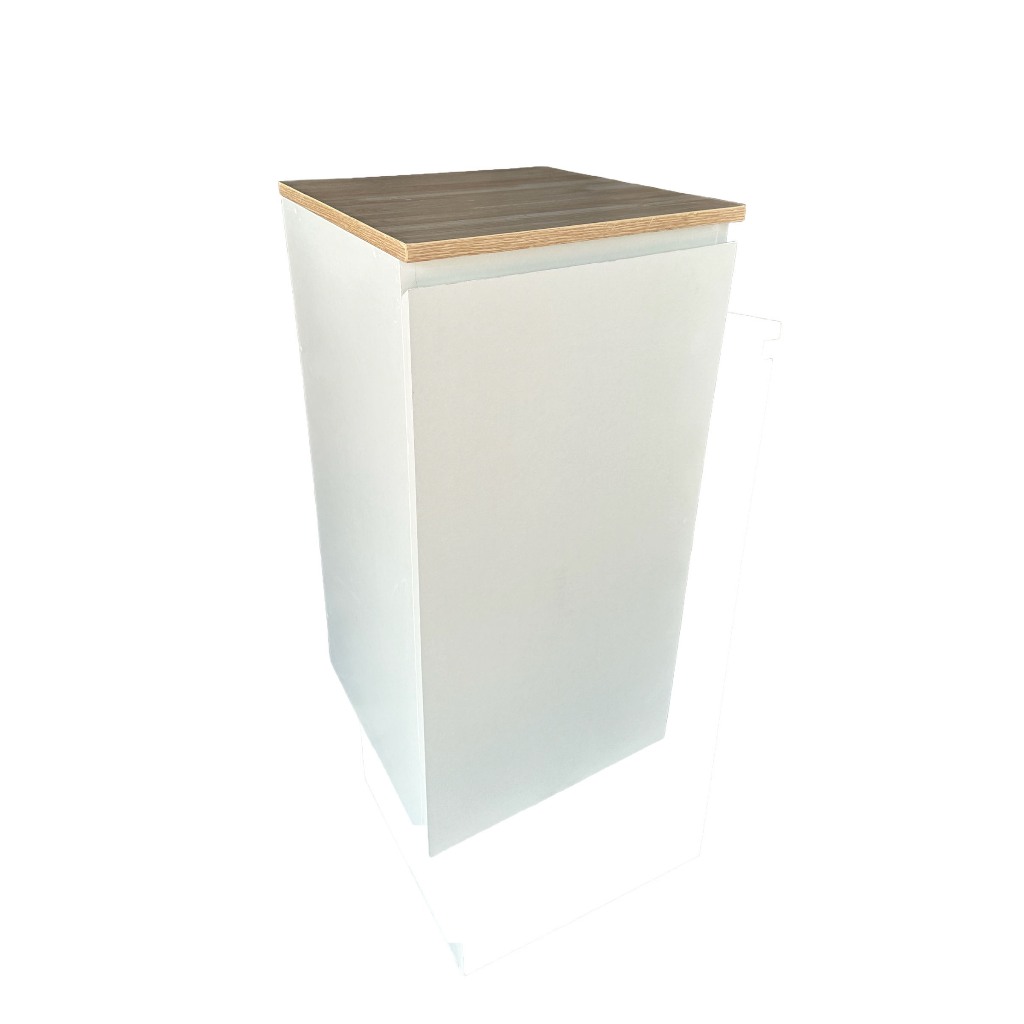 🔥ราคาถูก🔥Hawa 90 Furniture เคาน์เตอร์ใส่ถังแก๊ส 1บาน-เจาะรูใส่สายแก๊สด้านหลัง 40*40*80✔️