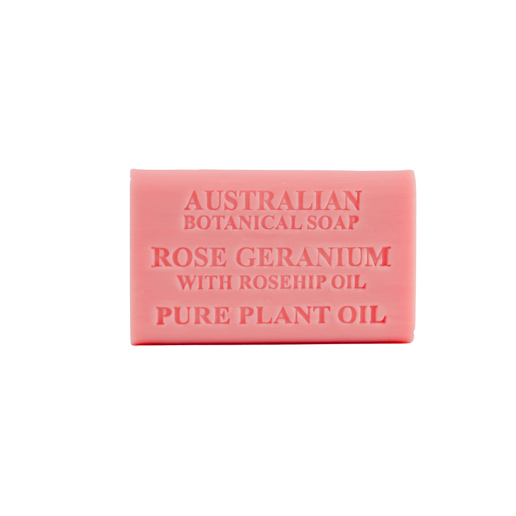 Australian Botanical Soap Rose Geranium with Rosehip Oil สบู่ออแกนิค สบู่นำเข้า กลิ่น เจอราเนี่ยม โร