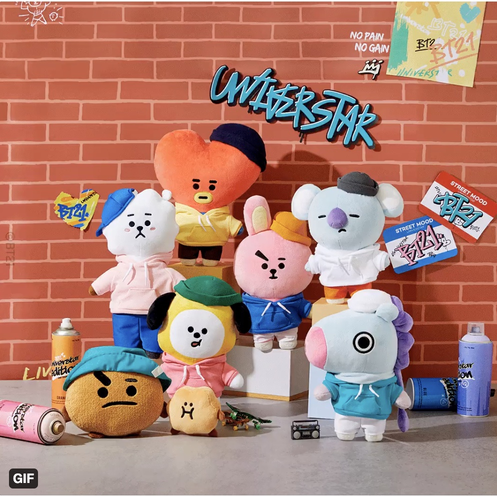 ตุ๊กตา BT21 Street Mood Standing Doll