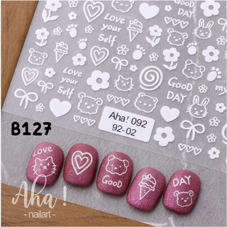 K2.สติ๊กเกอร์รูปการ์ตูน รูปหมา รูปแมว แบรนด์ AHA แบบมีกาว ลอกแปะได้เรย น่ารักม๊ากกก