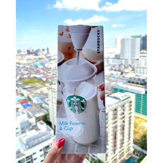 พร้อมส่งใช้codeลดเพิ่ม300บาท!!!Starbucks milk foamer cup mil…