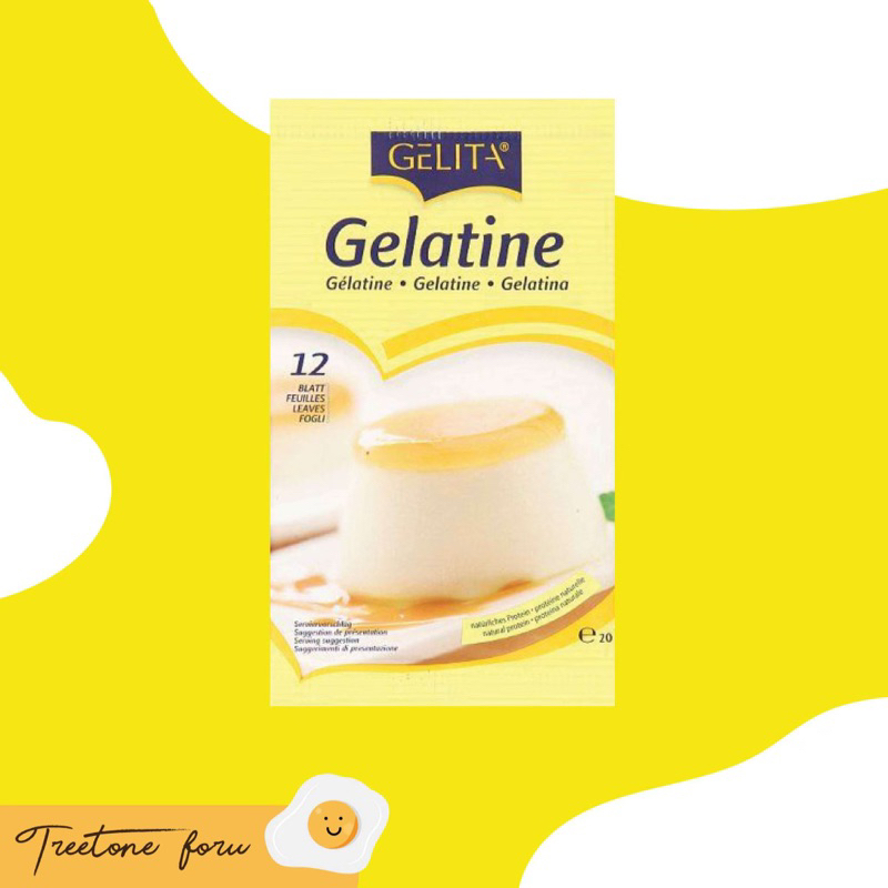 gelatin gelita 12 แผ่น (20g)