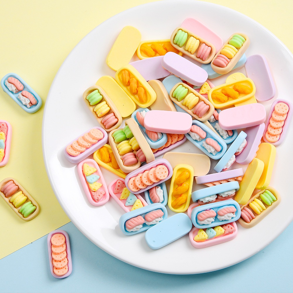 เรซิ่นตกแต่ง งานDIY (ชุด 5 ชิ้น)  พวงกุญแจ ยาดม เคสโทรศัพท์ นางฟ้า หัวใจ หอยมุก ซูชิ หมีน้ำตาล ดอกไม้ใส หูกระต่าย - รูปที่ 5