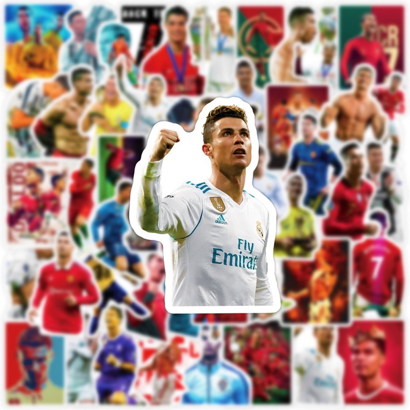 สติ๊กเกอร์ Ronaldo 700 โรนัลโด้ 50ชิ้น Real Madrid cr7 ฟุตบอล มาดริด แมนยู บาร์ซ่า บาซ่า ronaldo liv