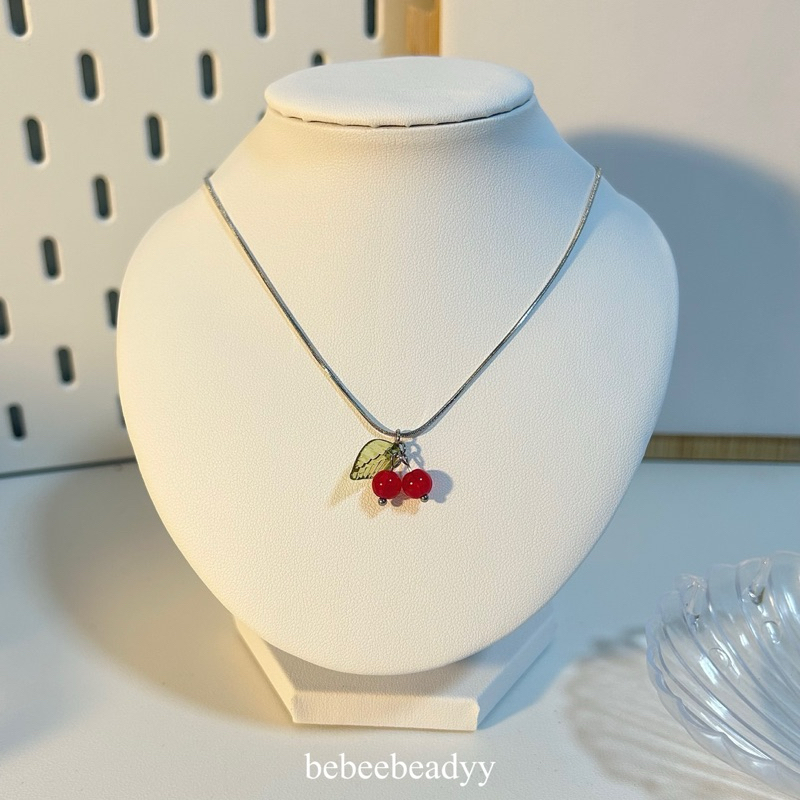 [พร้อมส่ง] cherry bomb - สร้อยคอ จี้เชอรี่ | สร้อยสแตนเลส (ไม่ลอก-ไม่ดำ)