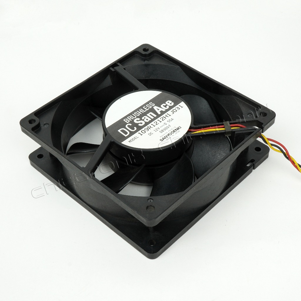 พัดลม พัดลมระบายความร้อน Fan 4.5 นิ้ว 12V 0.55A ยี่ห้อ Sanyo Denki รุ่น 109R1212H1J031