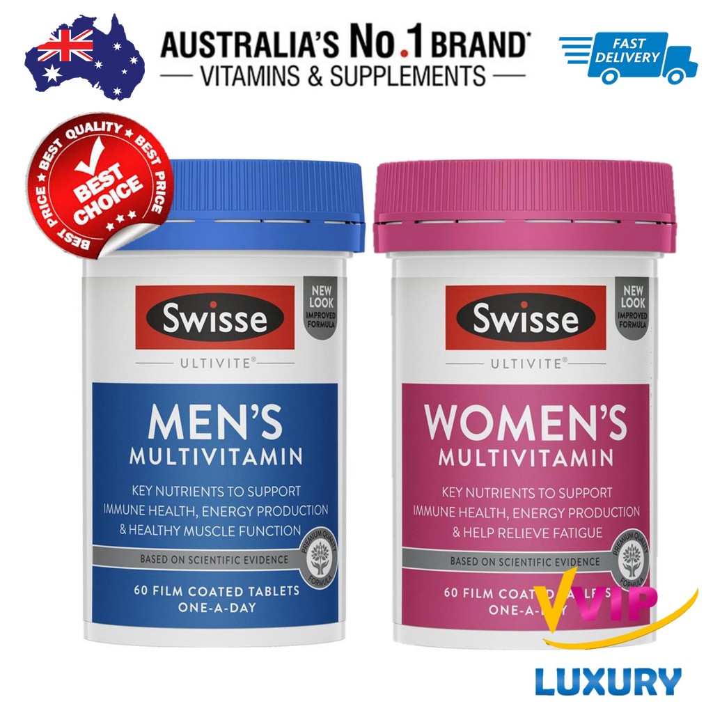 Swisse MEN'S / Women Ultivite Multivitamin 60 Tablets