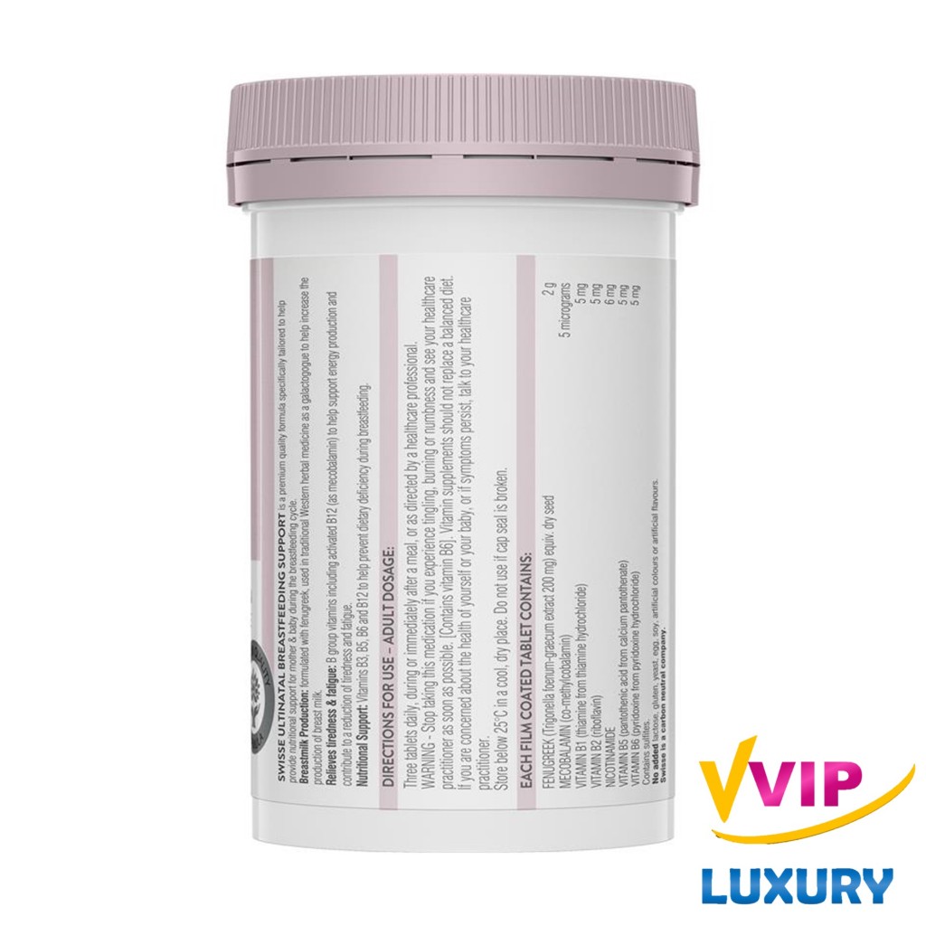 exp.30/06/27 เพิ่มน้ำนม Swisse Ultinatal Breastfeeding Support 90 Tablets - รูปที่ 2