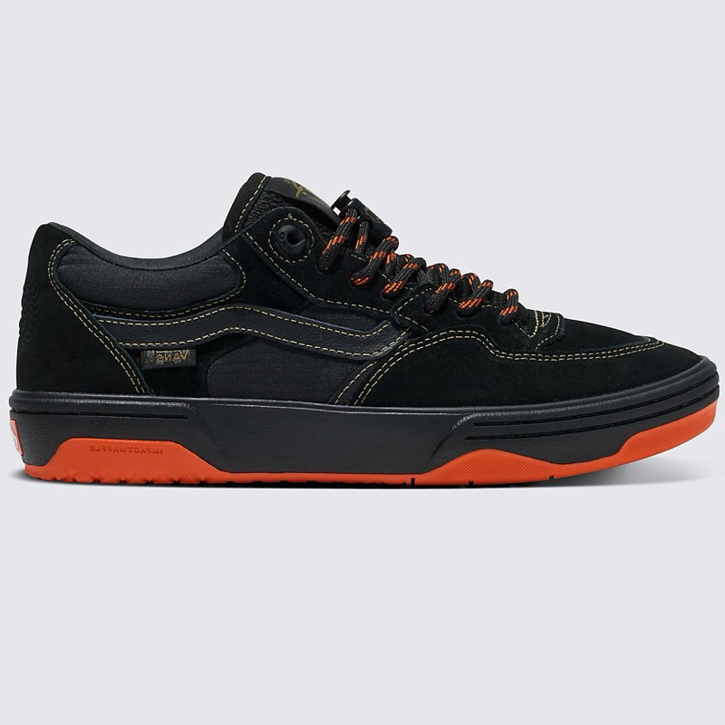VANS ROWAN 2 X SPITFIRE WHEELS BLACK FLAME SNEAKERS สินค้ามีประกันแท้